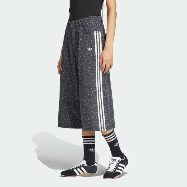 Adidas 愛迪達 Dnm Bermuda KA2675 女 短褲 及膝短褲 休閒短褲 黑 豹紋