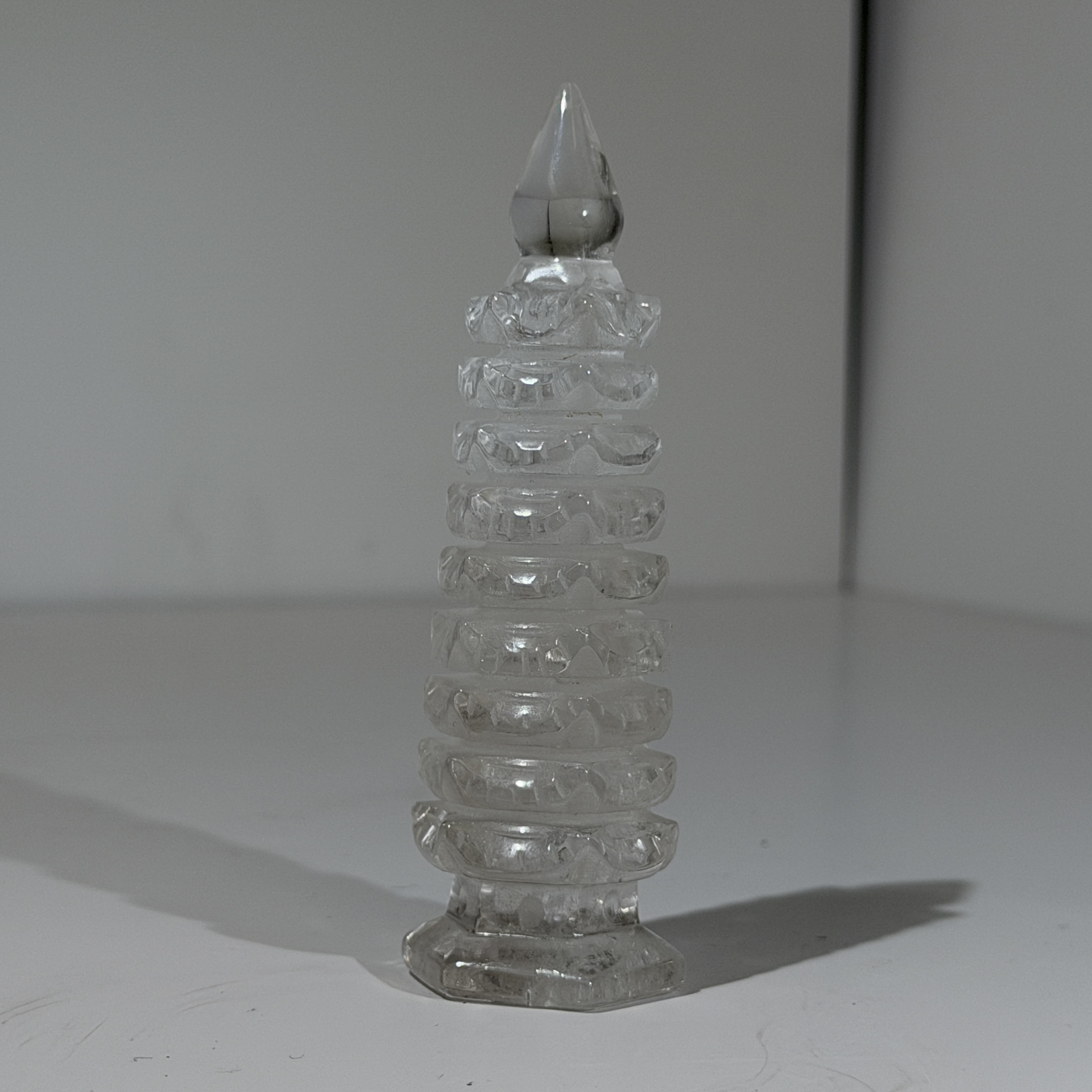 白水晶文昌塔 10.6cm WQ1686