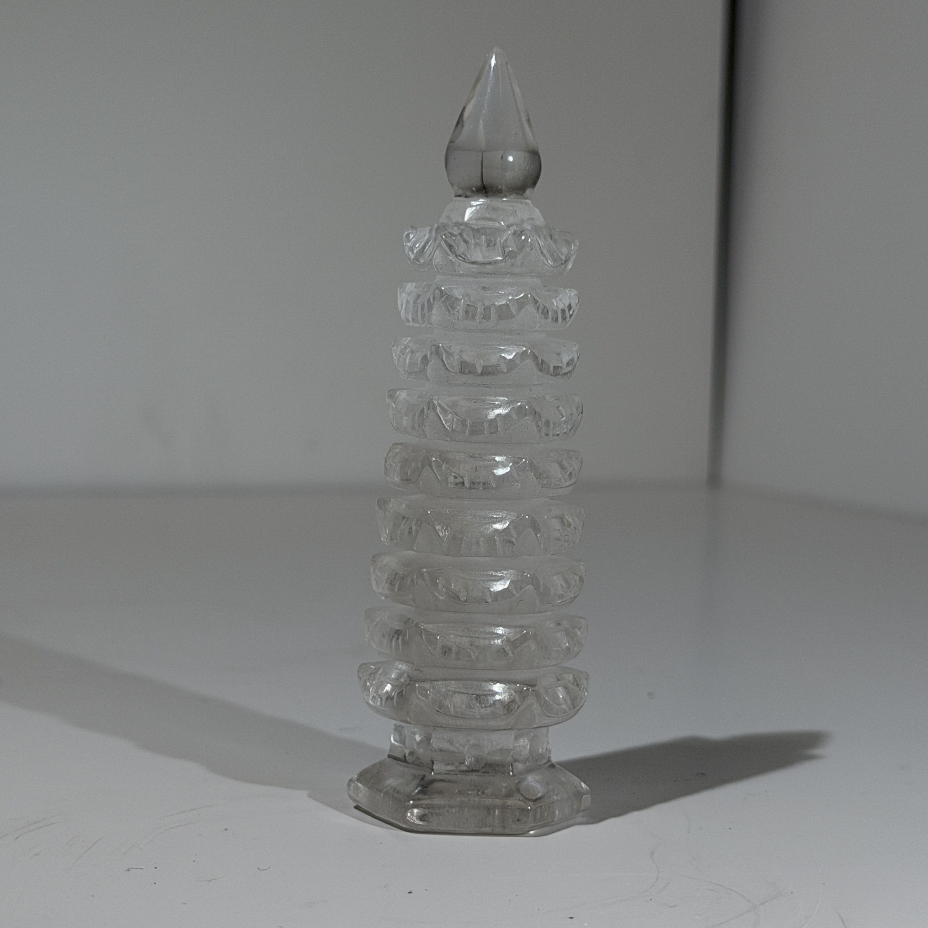 白水晶文昌塔 10.6cm WQ1686