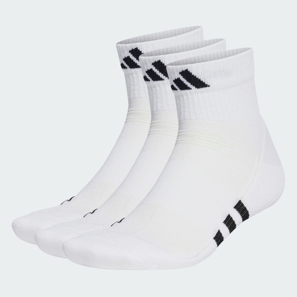 Adidas 愛迪達 Prf Cush Mid 3p HT3450 男女 踝襪 運動襪 3雙入 白 黑