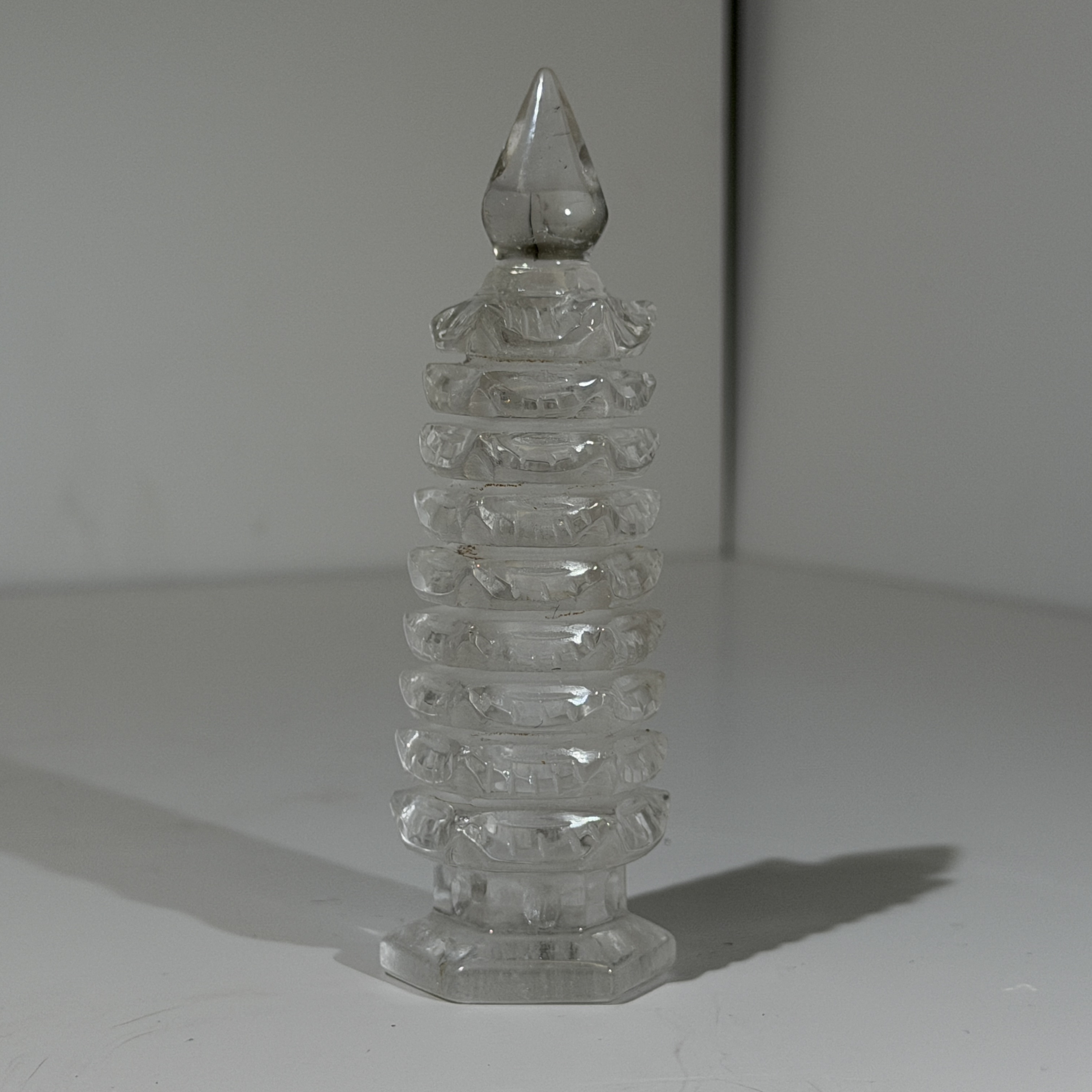 白水晶文昌塔 11.5cm WQ1688
