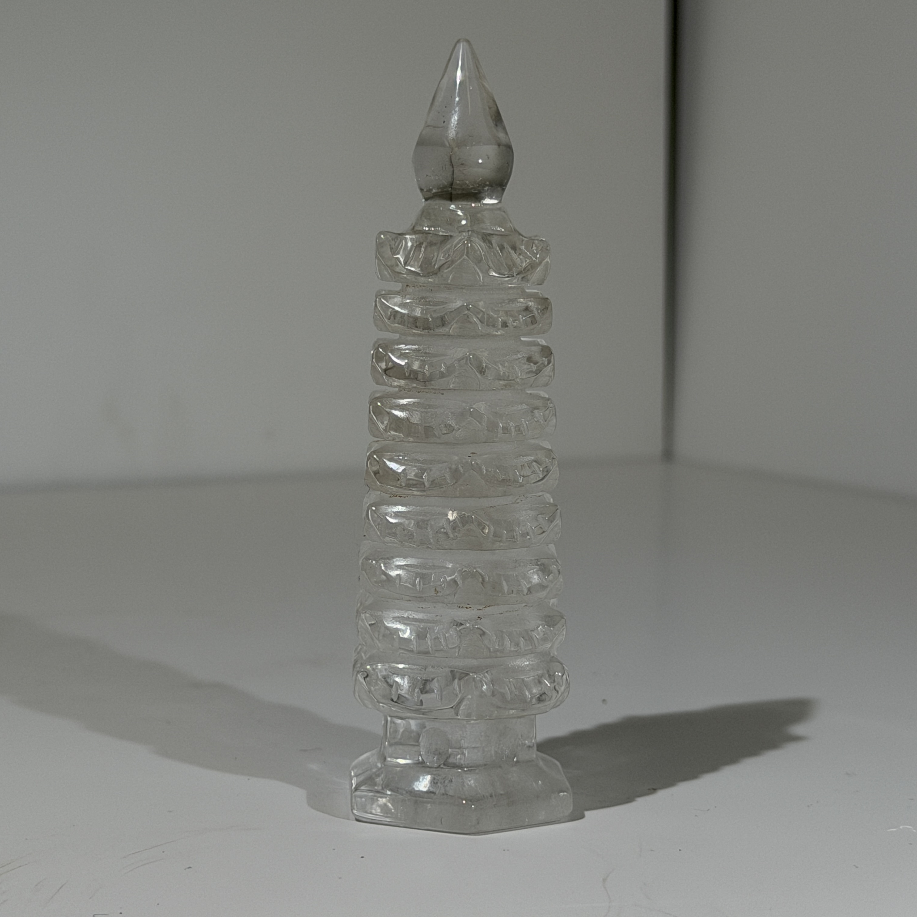 白水晶文昌塔 11.5cm WQ1688