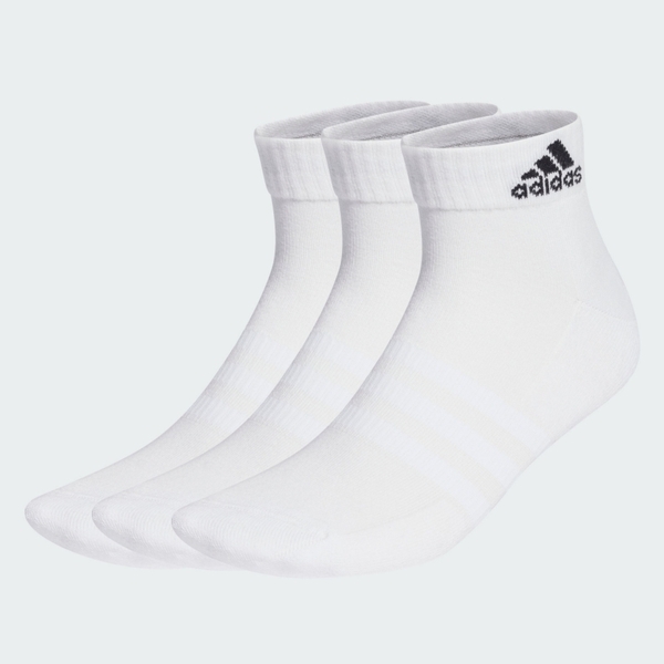 Adidas 愛迪達 C Spw Ank 3p HT3441 踝襪 運動 休閒 緩衝 足弓支撐 3雙入 白 黑
