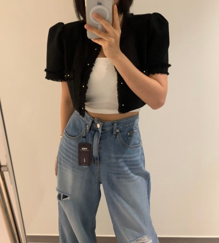 公主開襟小香外套