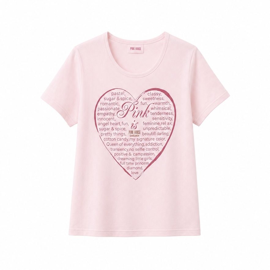 Pink House 愛心棉T-shirt