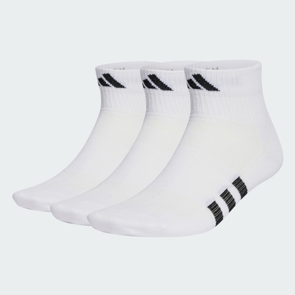 Adidas 愛迪達 Prf Light Mid3p HT3445 男女 踝襪 白 3雙入 吸濕排汗