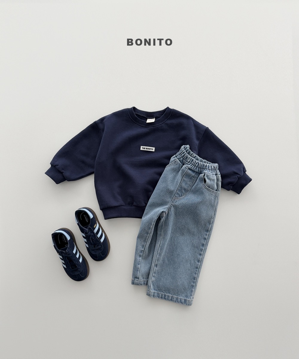 Bonito 復古直紋丹寧牛仔褲 / 2色