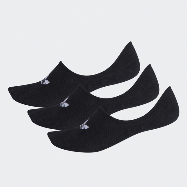 Adidas 愛迪達 Low Cut Sock 3p FM0677 男女 隱形襪 黑 3雙入 腳跟固定