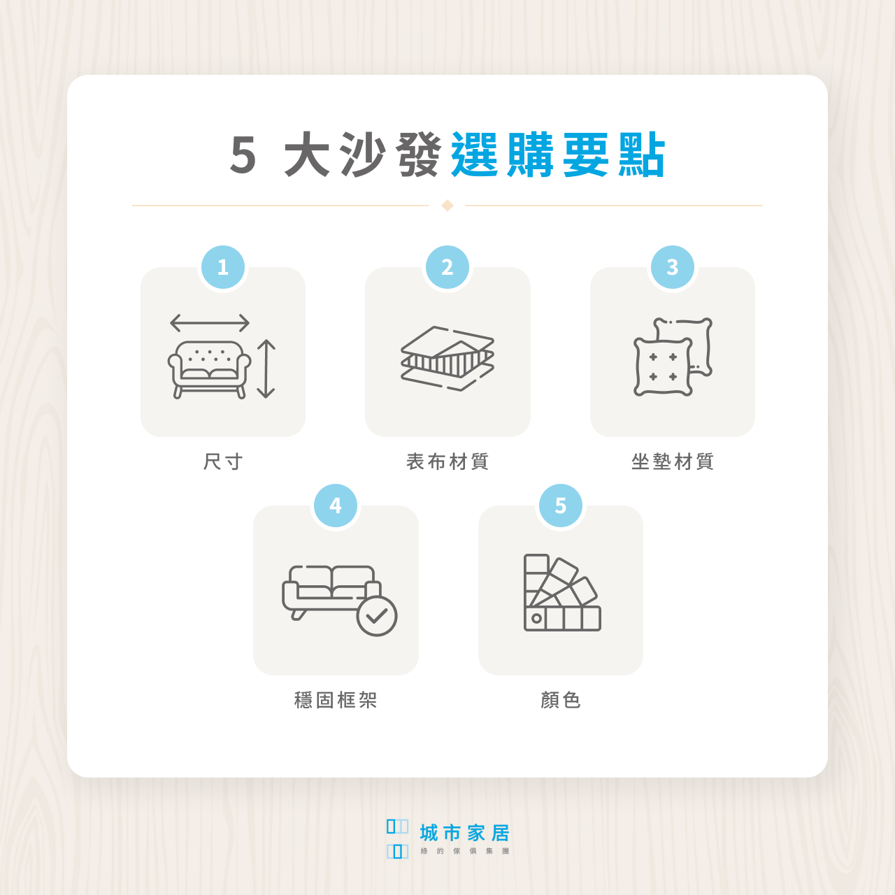 5 大沙發選購要點