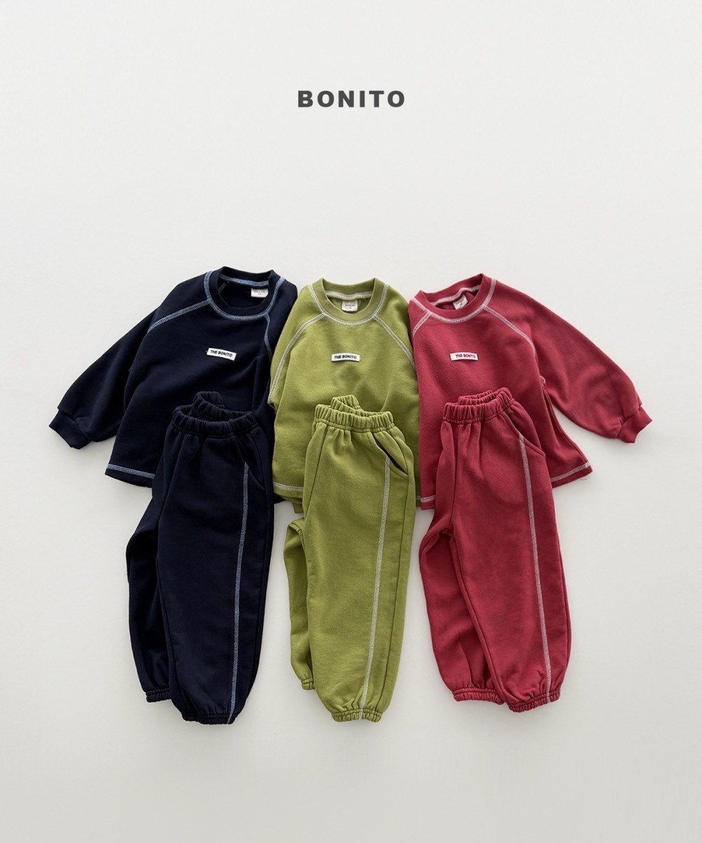 Bonito 縫線休閒套裝 / 3色