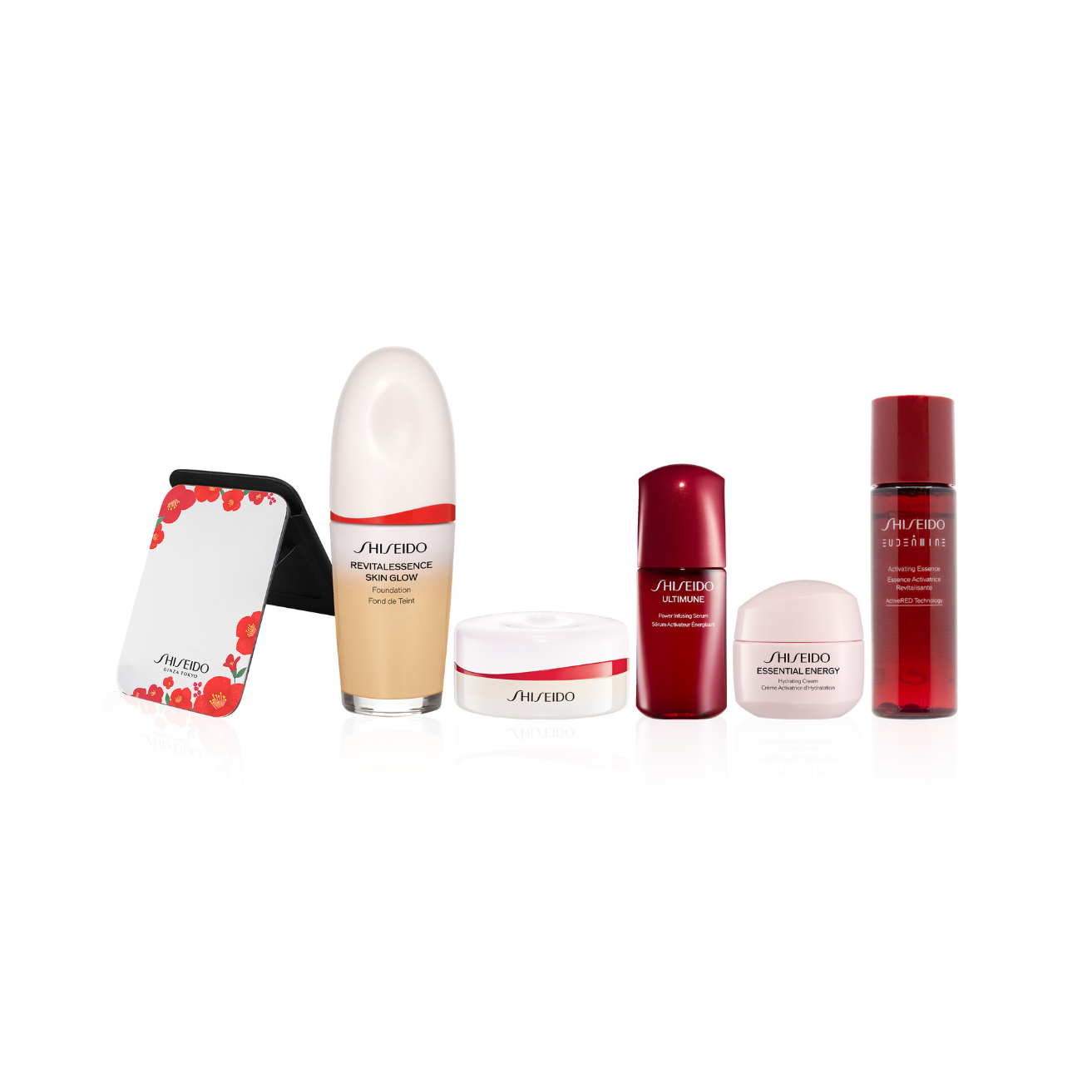 SHISEIDO REVITALESSENCE養膚亮澤精華底妝組合