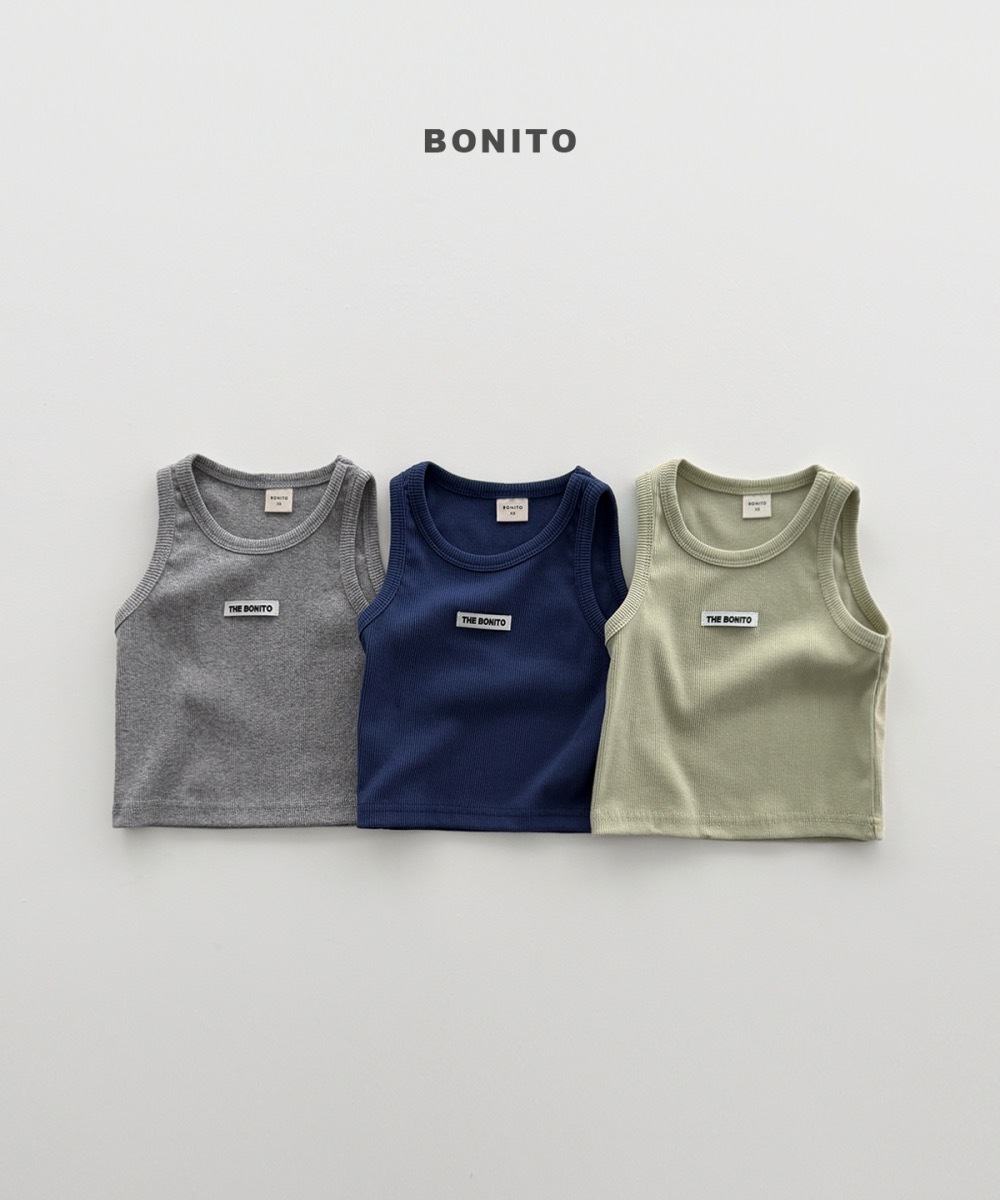 Bonito 羅紋疊層背心 / 3色