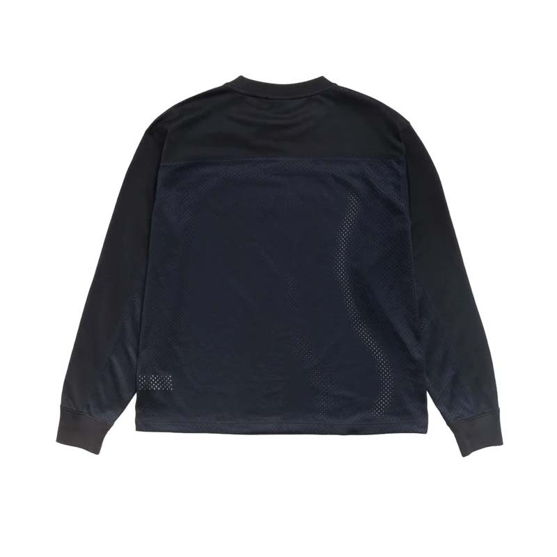 Stussy Men's Terrain Jersey Black 拼接網眼 長袖上衣 黑色 1140387-BK [台灣現貨]