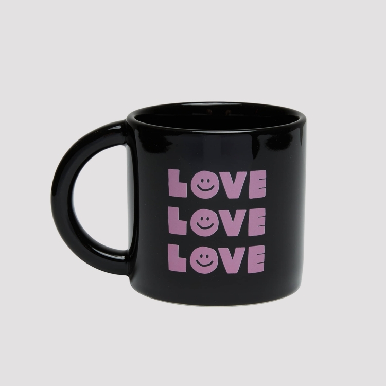 MUG CUP LOVE BOLD BLACK