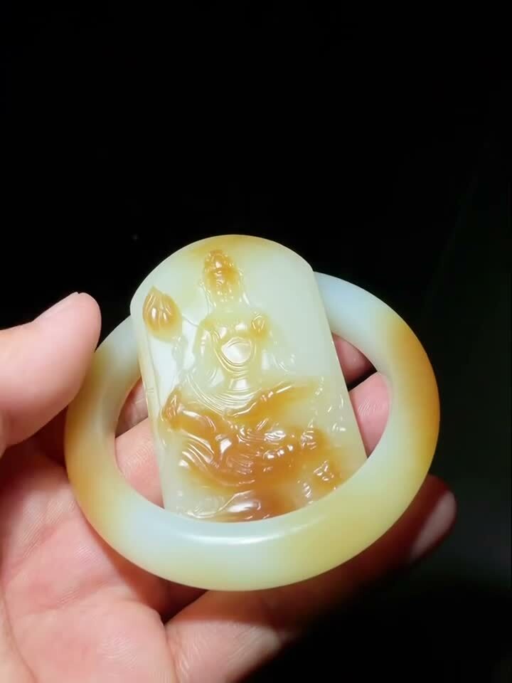 和田玉套裝,天然和田玉軟玉