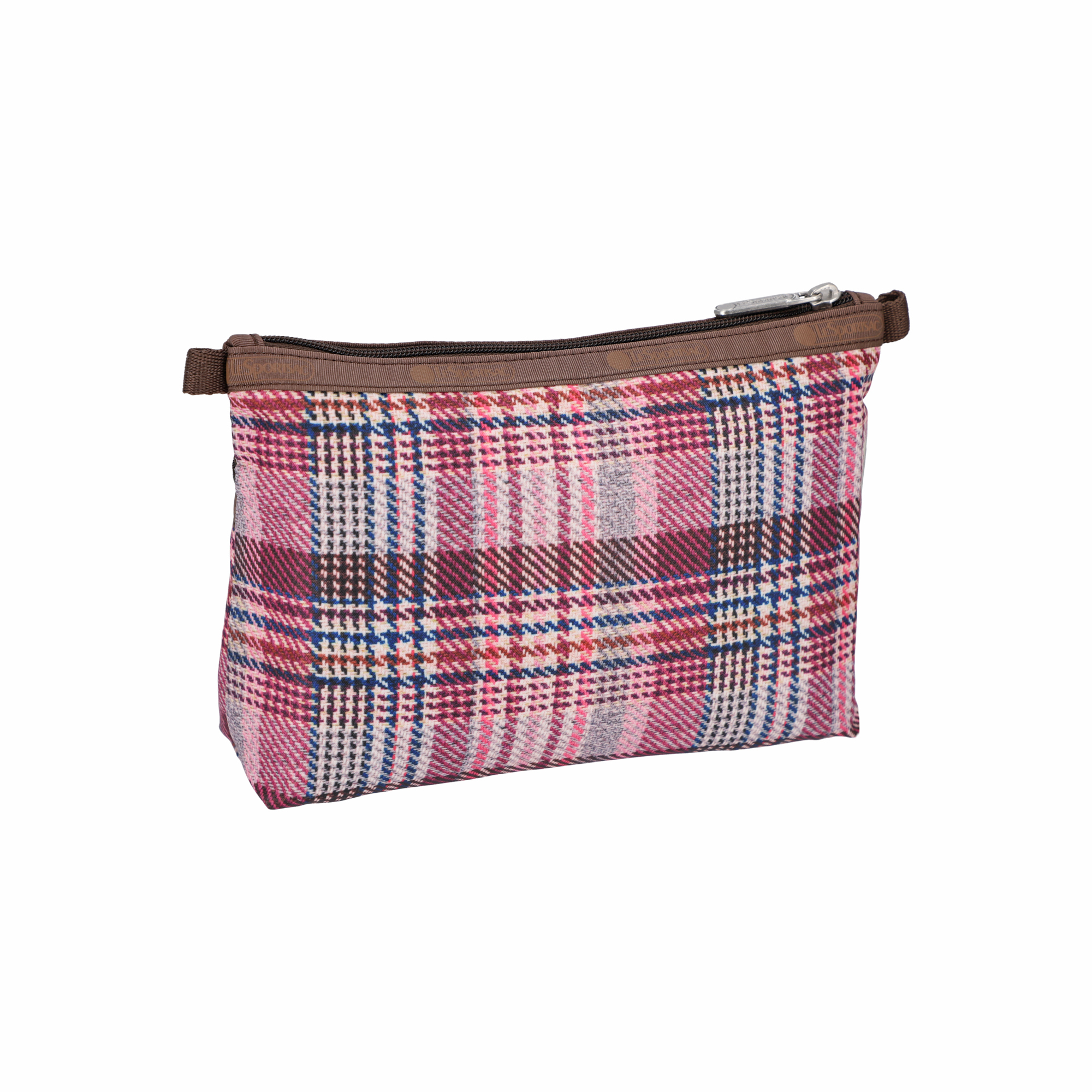 雙層化妝袋 (PINK ROSEWOOD PLAID)