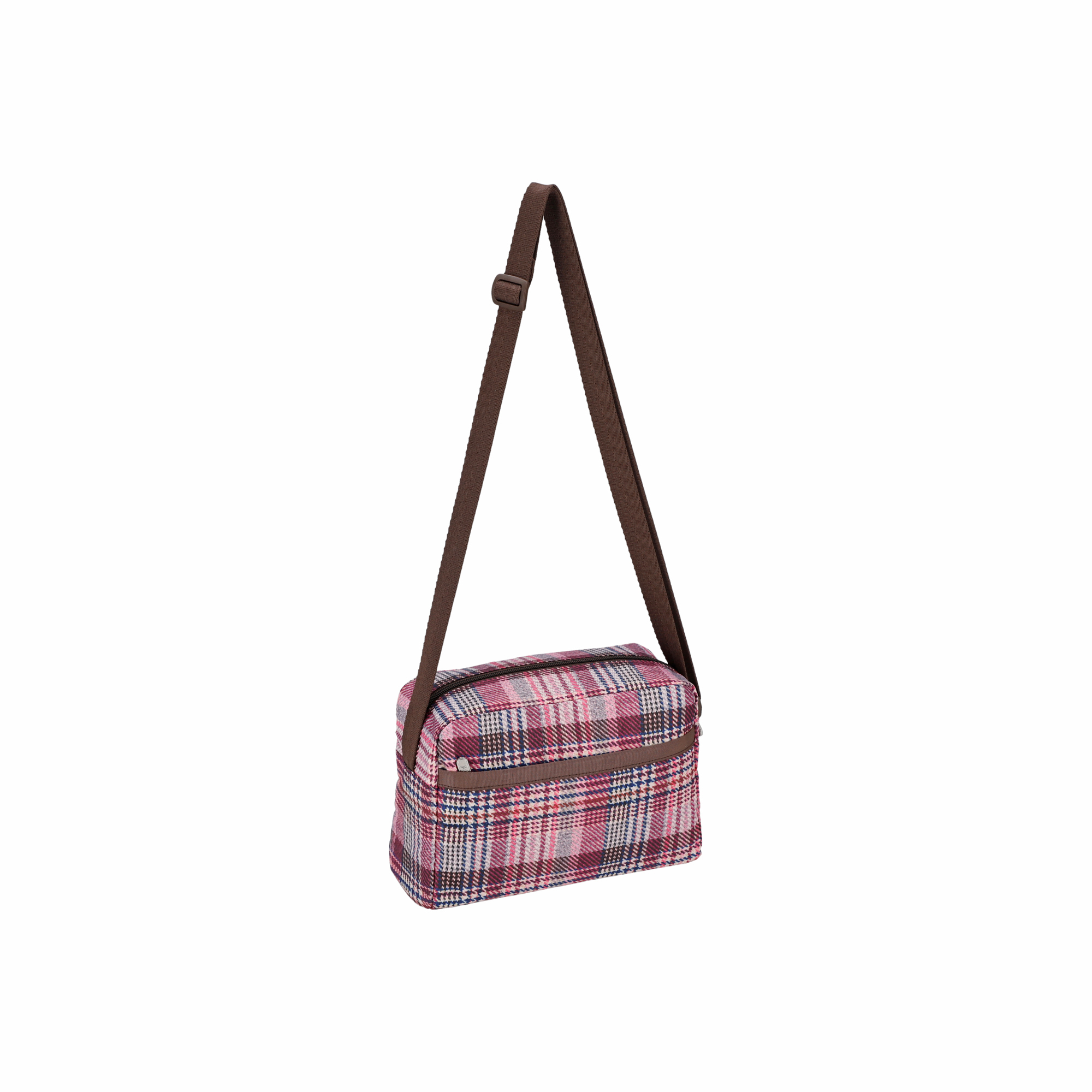 DANIELLA 斜揹袋 (PINK ROSEWOOD PLAID)