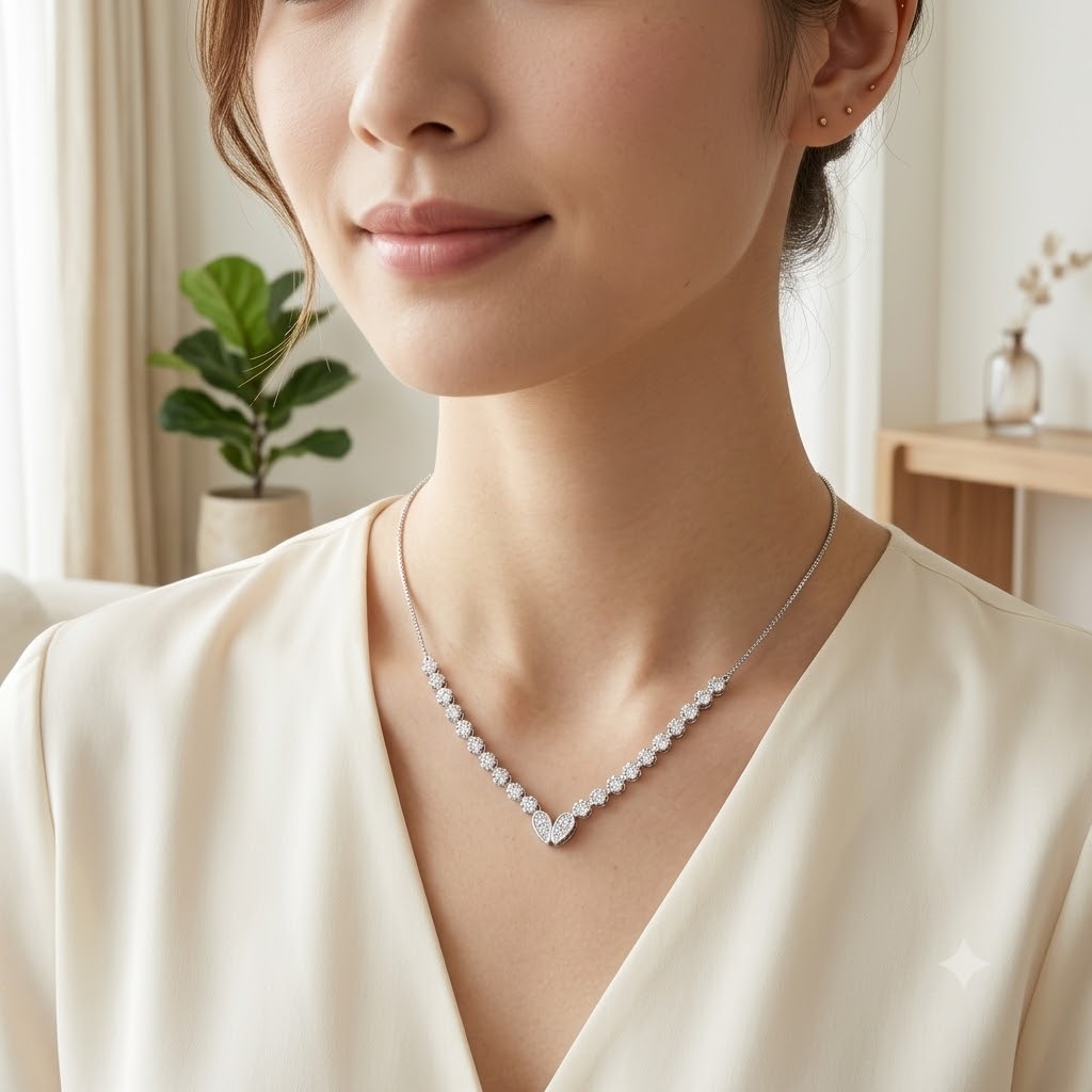 18K White Gold 1.50ct Diamond Pendant