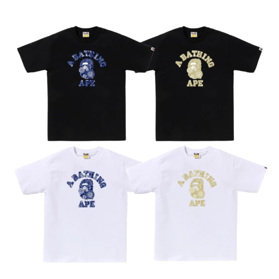 A BATHING APE® T-shirt 花卉人猿頭 短袖 001TEM301042M