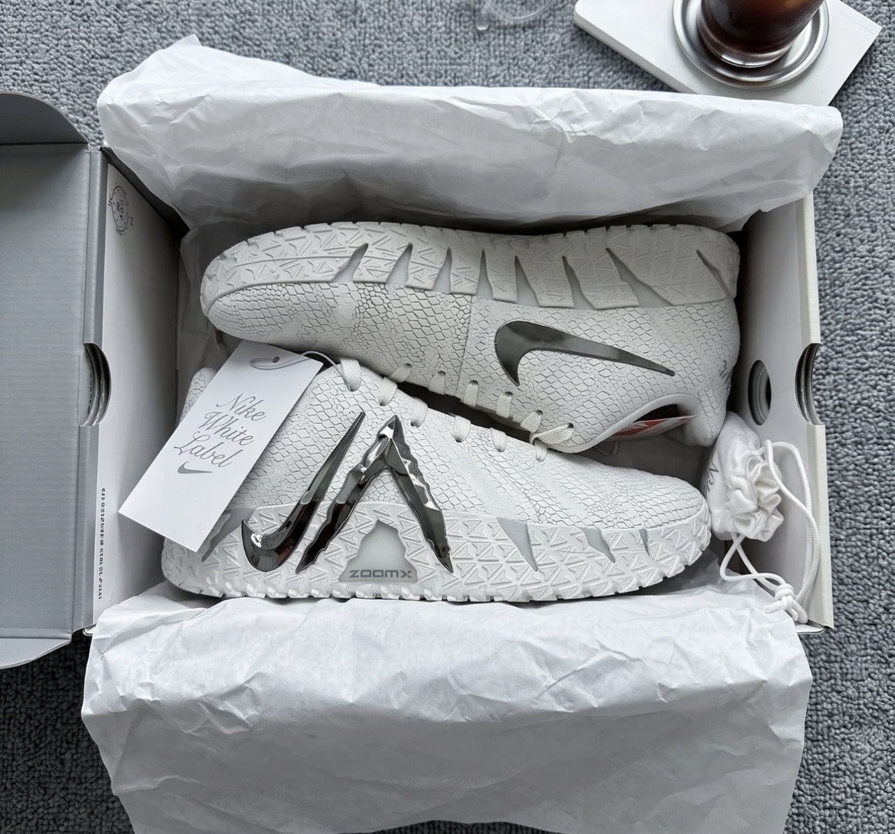 [海外連線預定] 男鞋 NIKE JA 3 'White Label' 液態銀 白標 白銀 蛇紋 實戰 籃球鞋【IO7668-100】