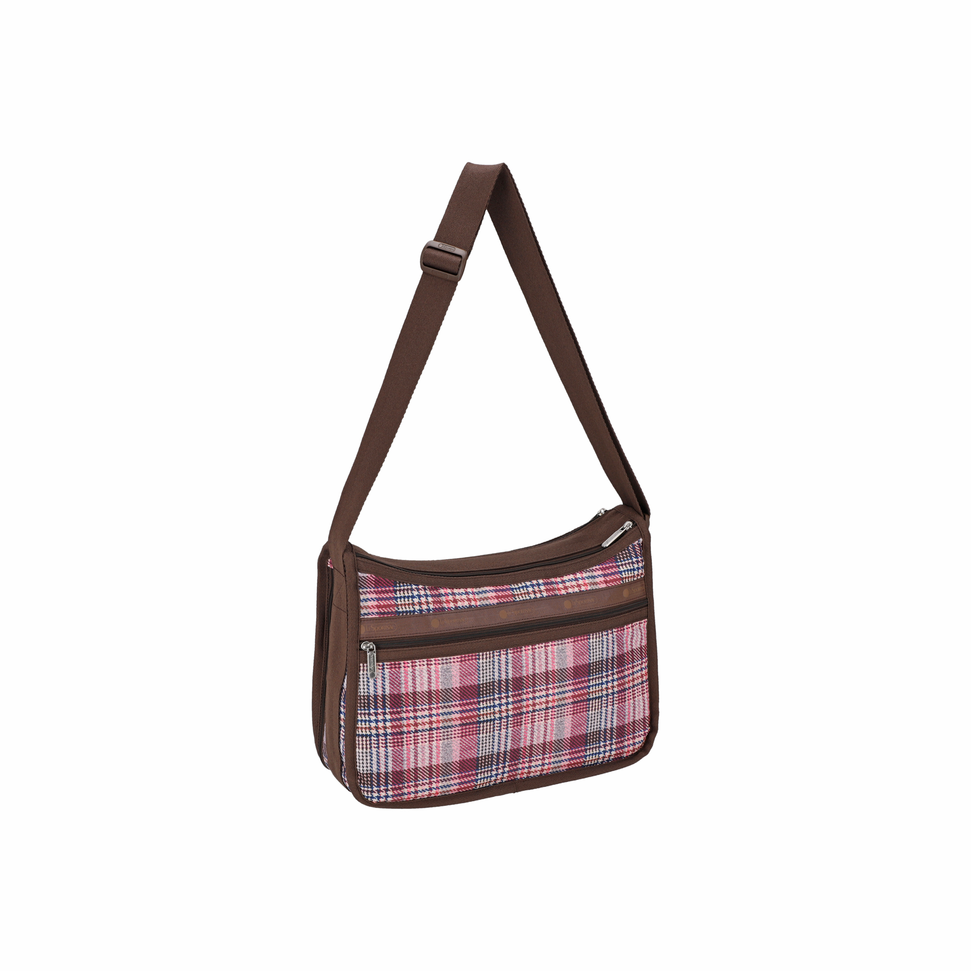 DELUXE 日用斜揹袋 (PINK ROSEWOOD PLAID)
