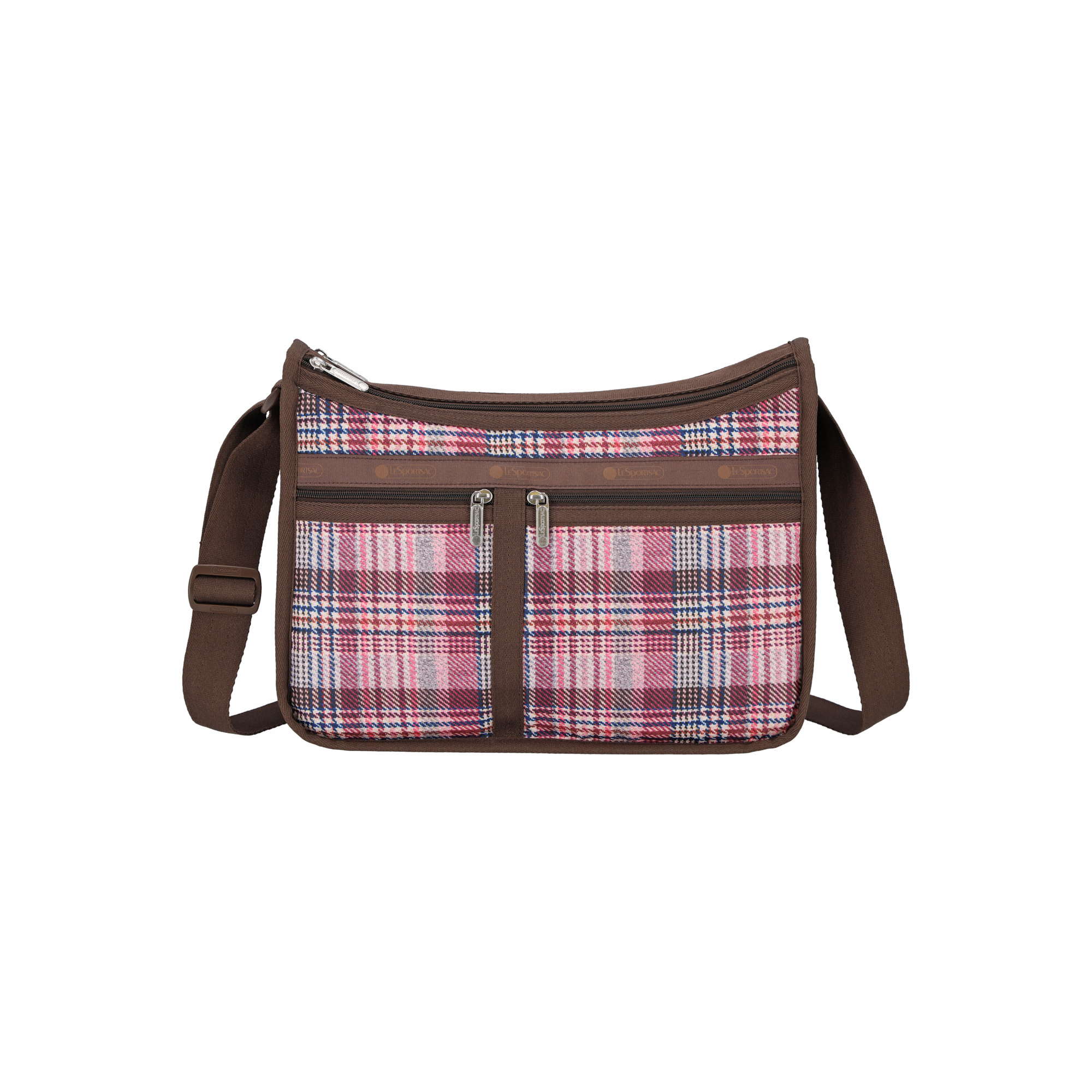 DELUXE 日用斜揹袋 (PINK ROSEWOOD PLAID)