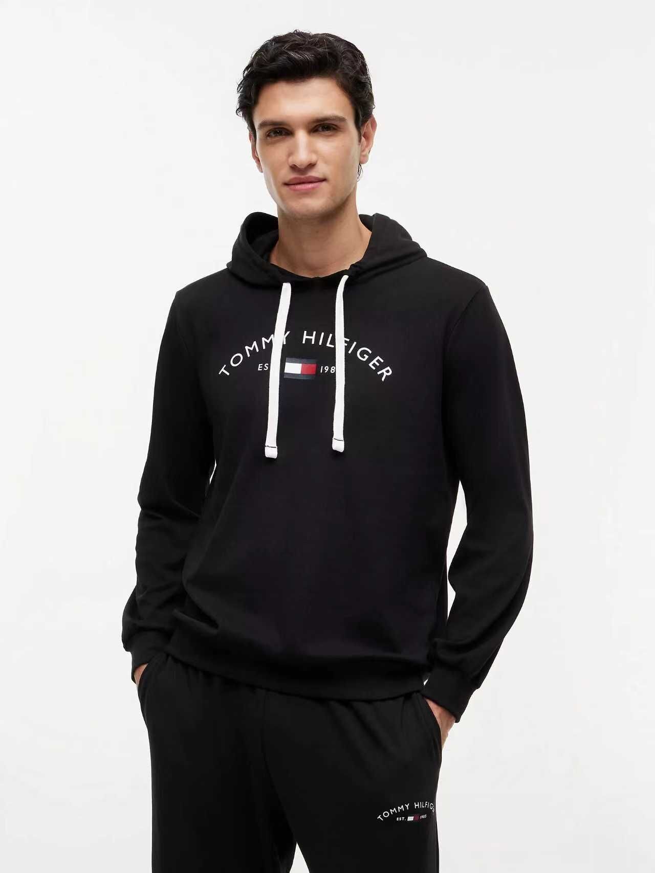 【預購】 TOMMY HILFIGER H0729120 男裝連帽衛衣 (黑色)