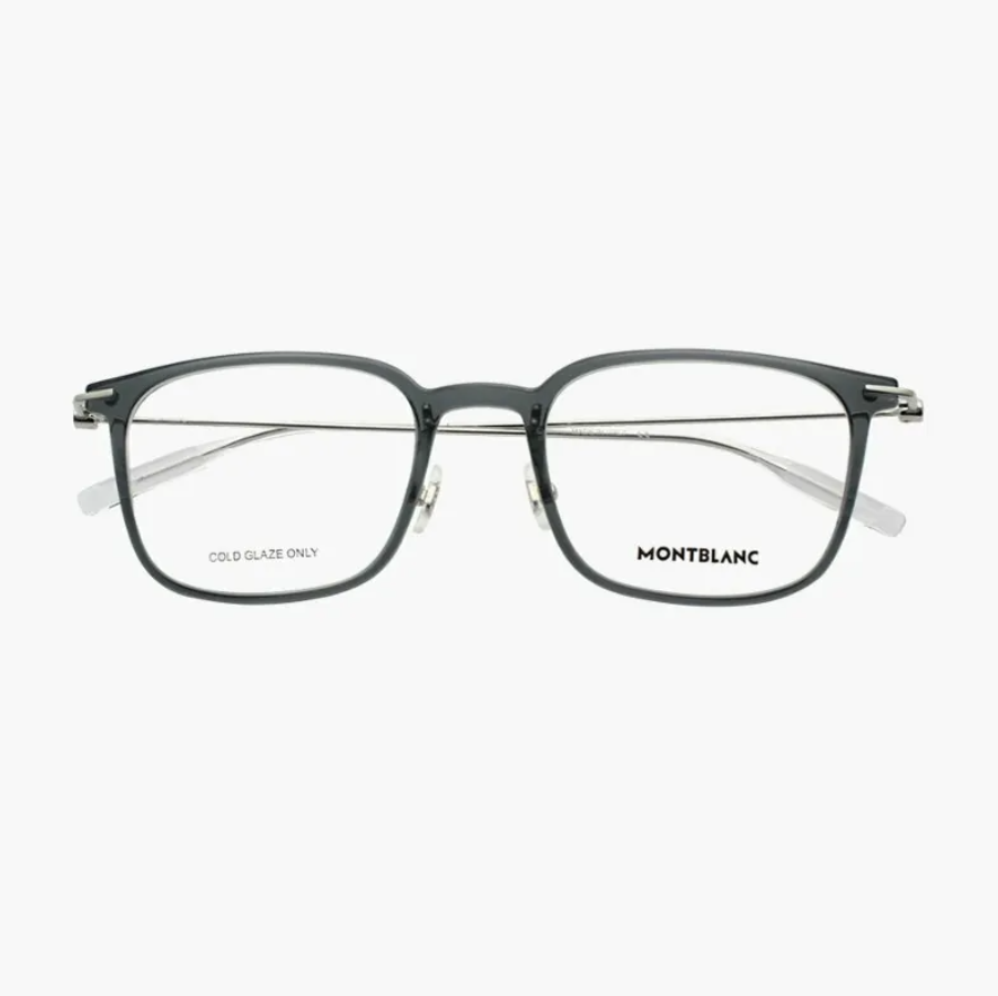 C33 Montblanc MB0100O-001 黑灰色復古長方框光學鏡