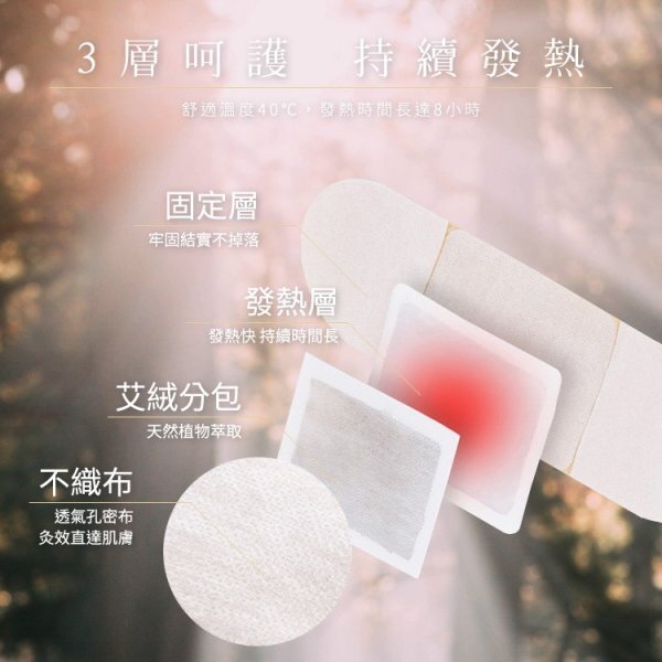 WSBA0691  台灣製淨森堂溫感艾灸貼 (1套2盒共20片)（約9月底到貨）