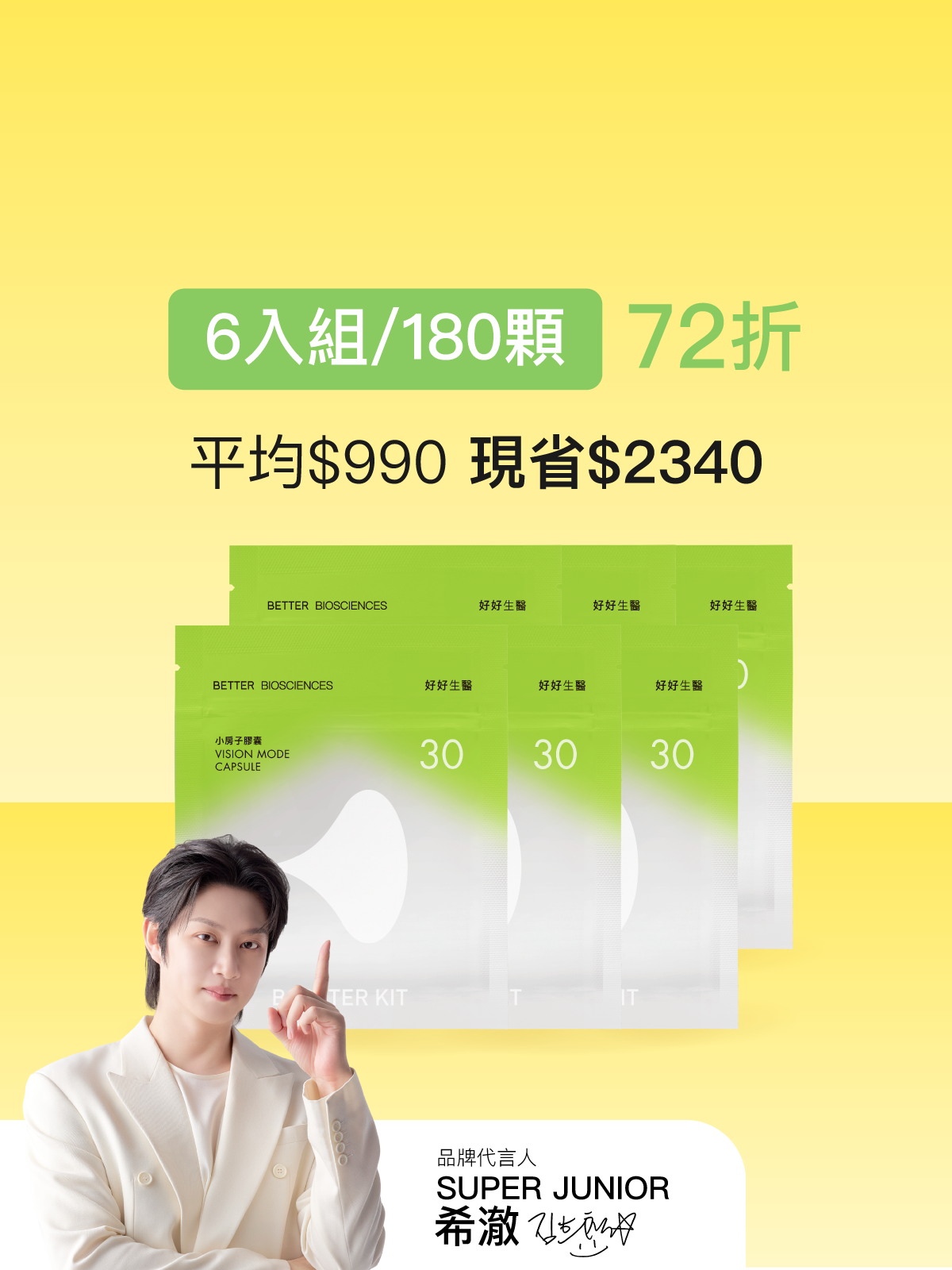 Vision Mode Capsule 50 mg OptiLut®  6 Pack
