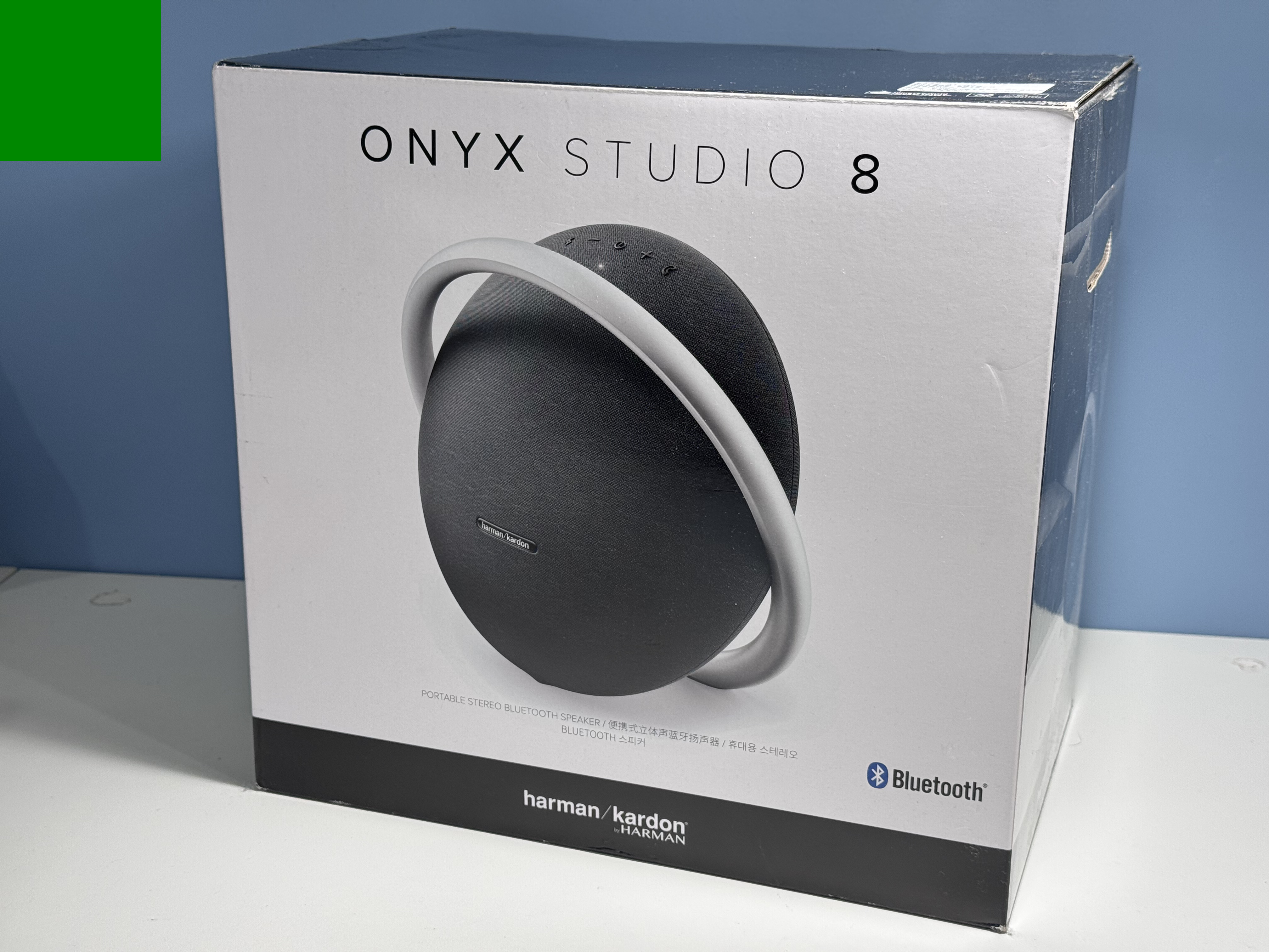 福利品出清【harman kardon】Onyx Studio 8 可攜式立體聲藍牙喇叭 黑色