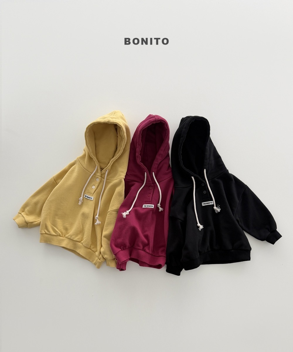 Bonito 雙釦連帽衛衣 / 3色