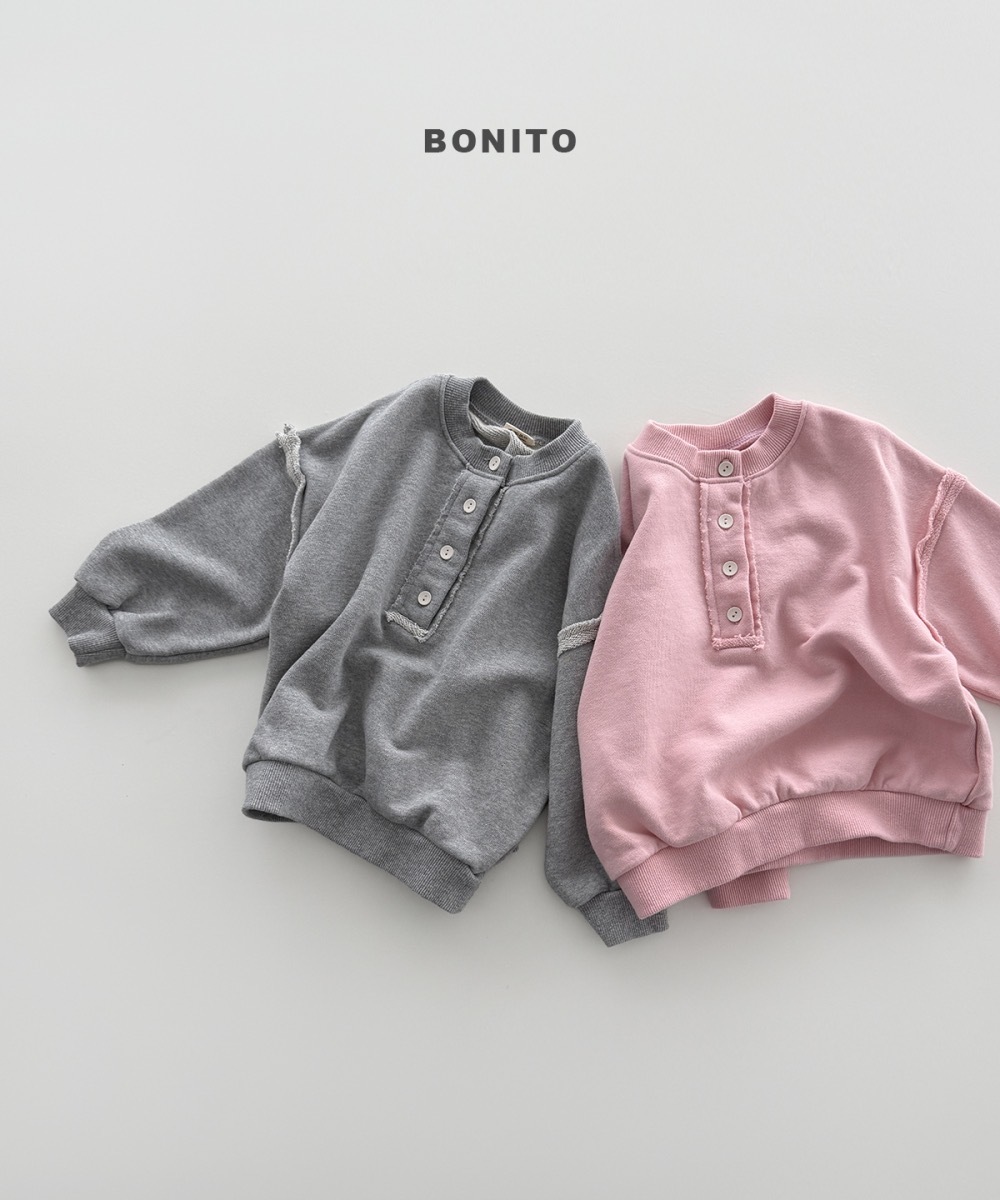Bonito 不收邊落肩衛衣 / 2色