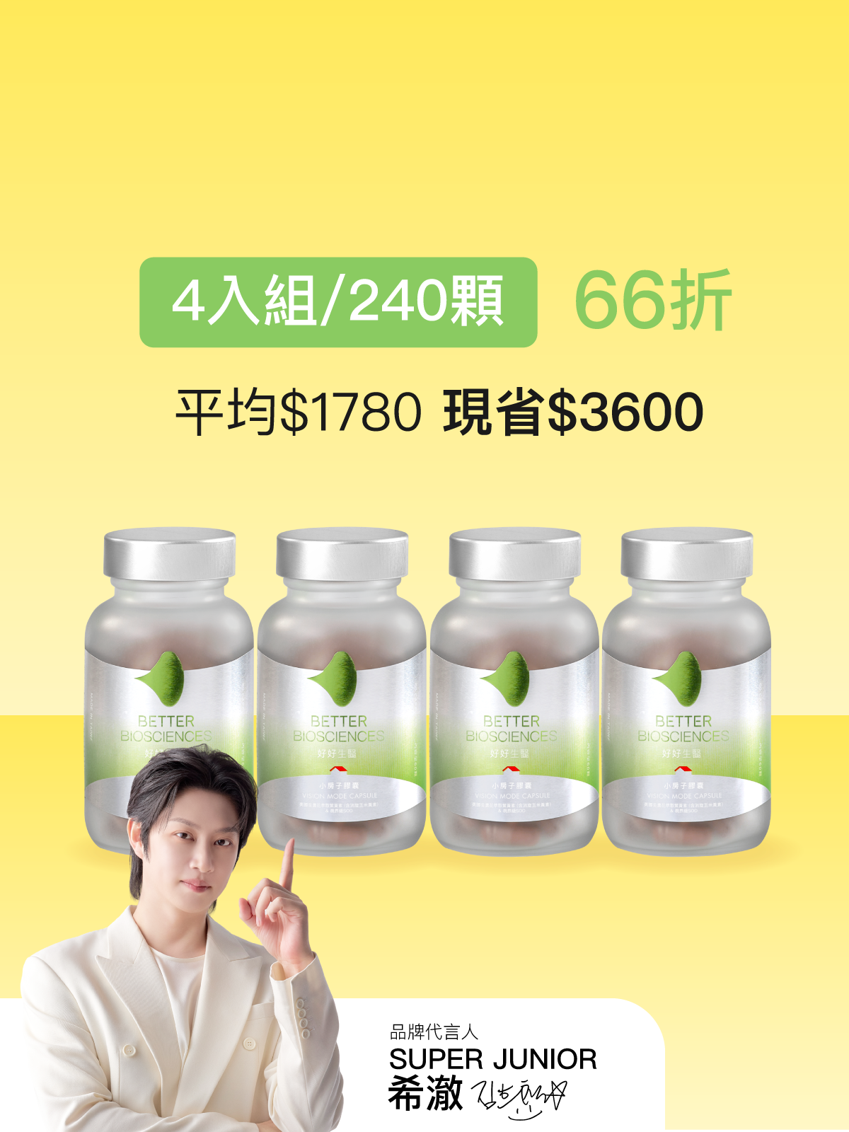 Vision Mode Capsule 50 mg OptiLut 4 Bottles