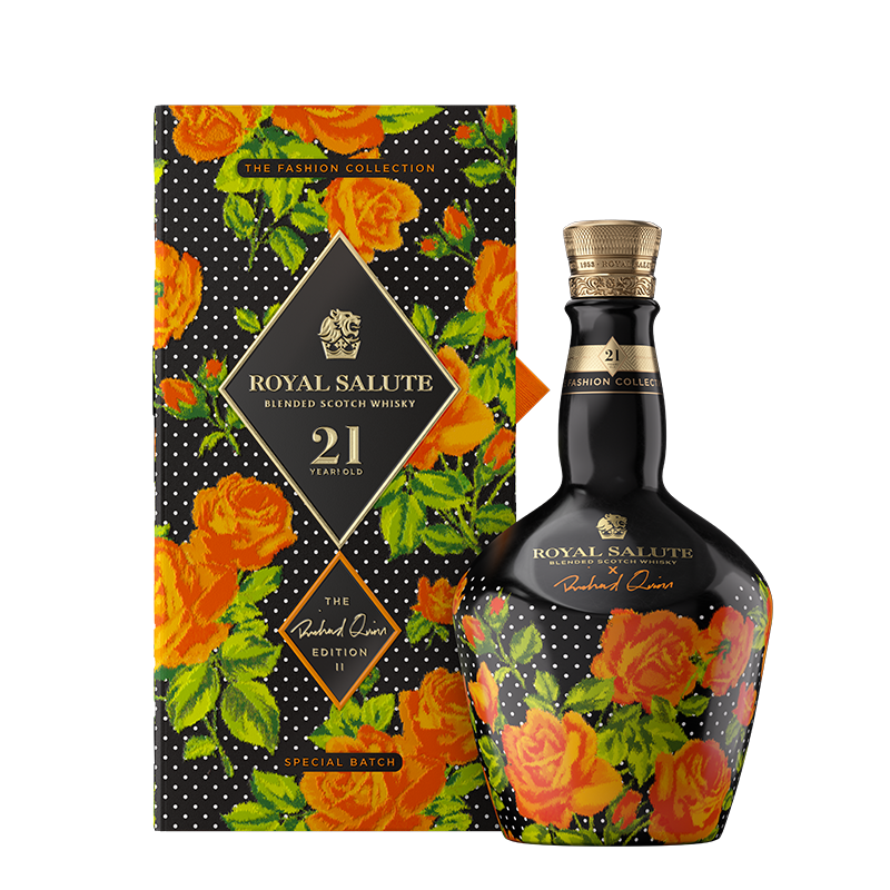 皇家禮炮21年橙紅玫瑰限定版調和威士忌 Royal Salute 21 Years Richard Quinn Edition II (Roses) Blended Scotch Whisky