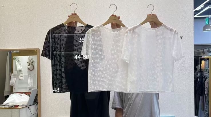 SY01  LACE T   胸34-47 長19 $399