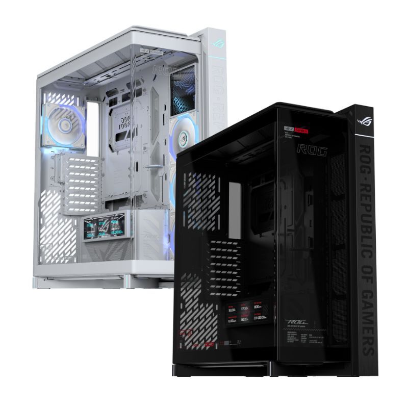 ASUS 華碩 ROG Cronox ARGB 電競機殼/黑色90DC00T0-B00030 潮競白/90DC00T3-B00030