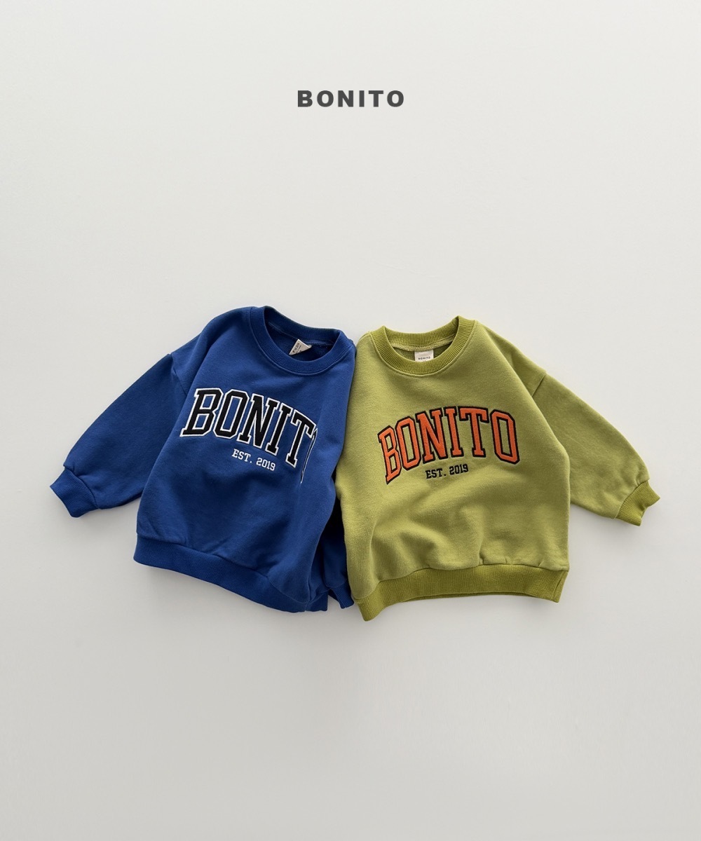 Bonito 刺繡拼布衛衣 / 2色