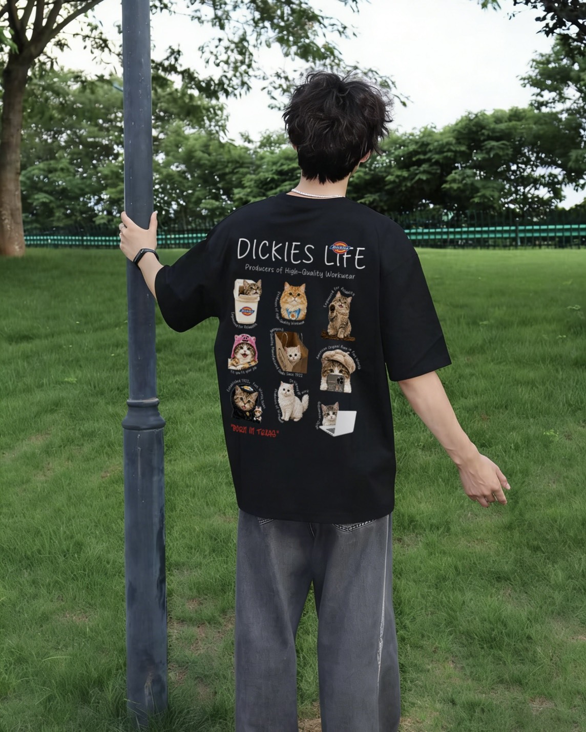【預購】DICKIES 小咪九宮格短袖上衣 4色 DKS260744