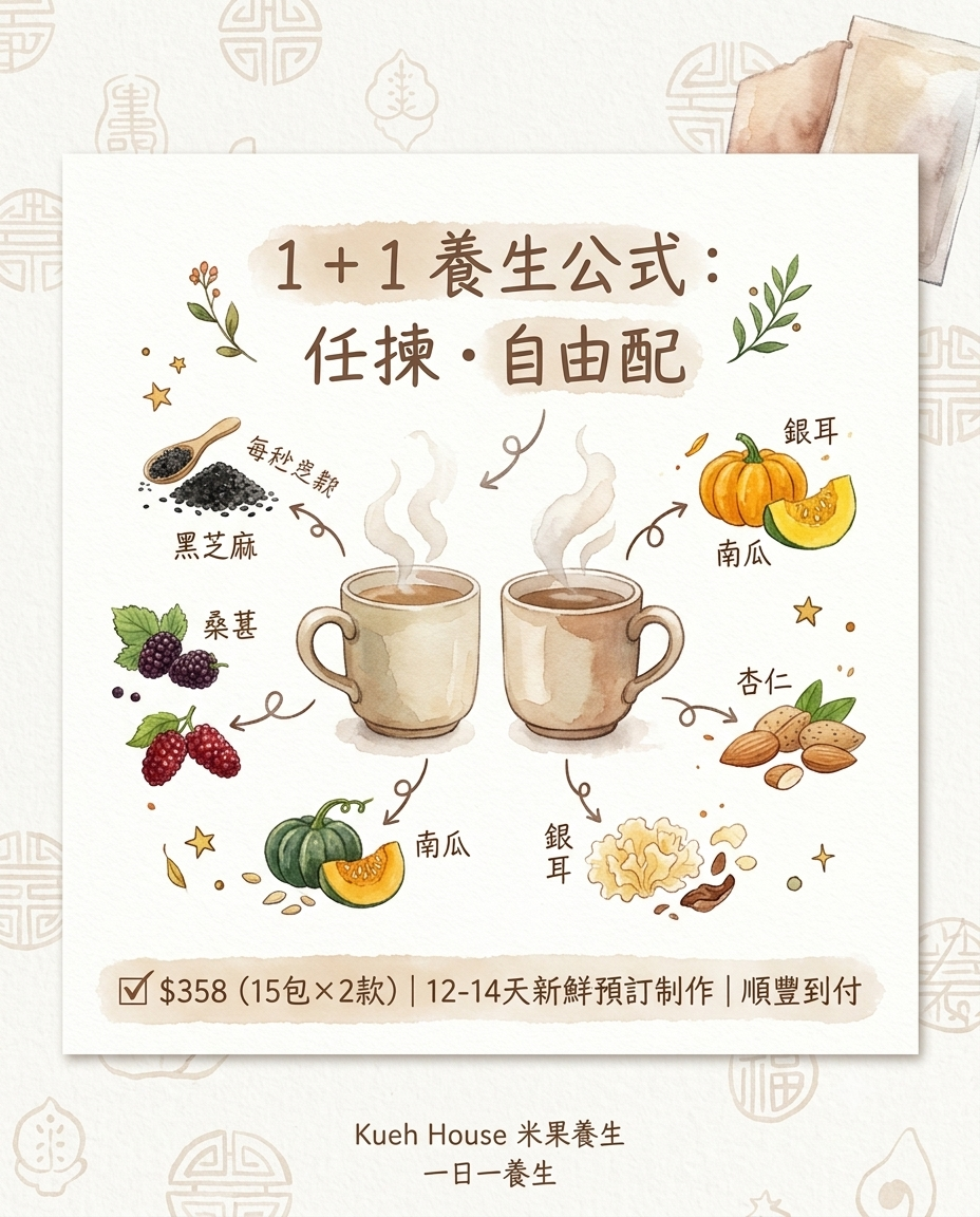 【品味二重奏】1+1 自由配半半裝