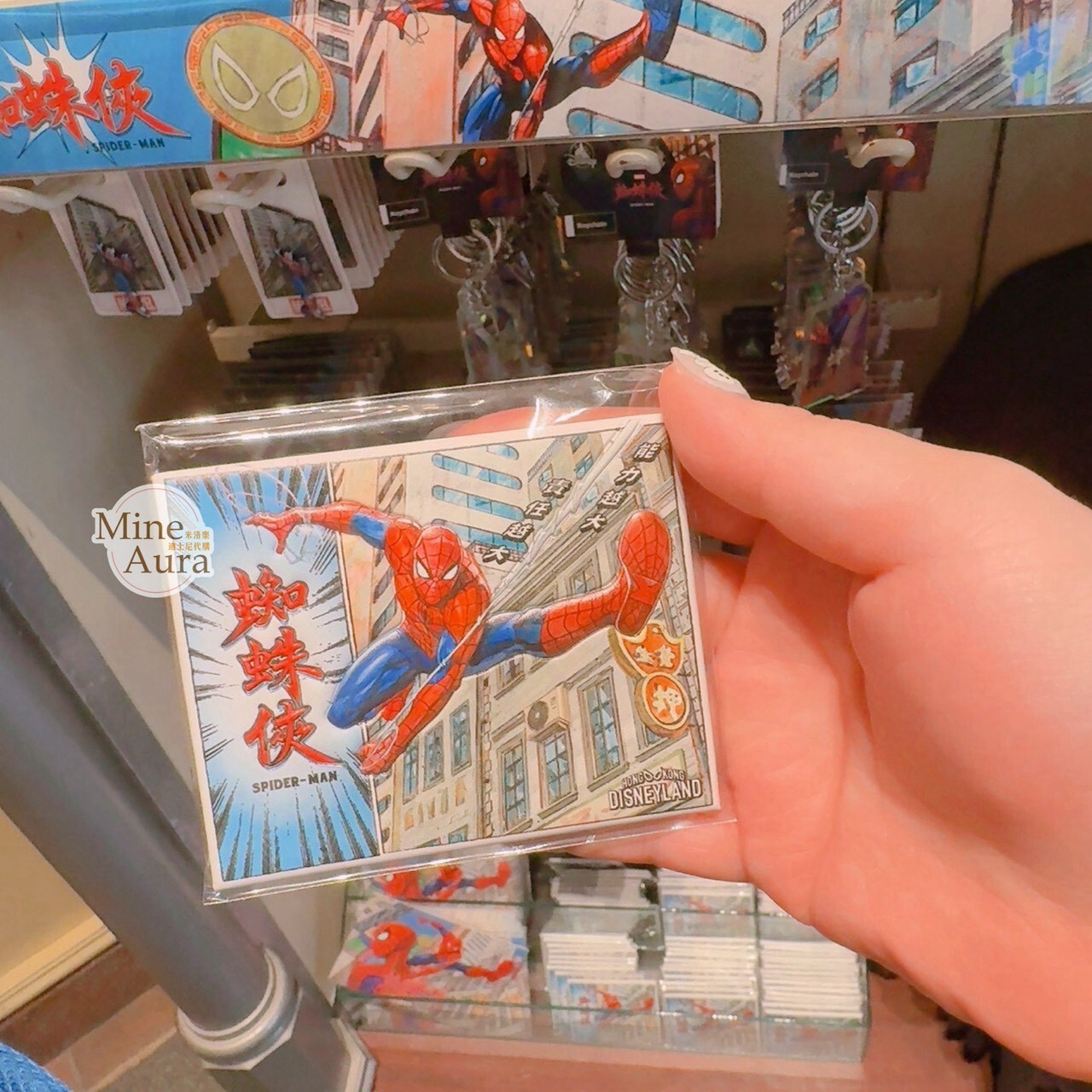 蜘蛛人 Spider-Man 大廈垂吊 圖案 造型 磁鐵 漫威 Marvel -香港迪士尼樂園