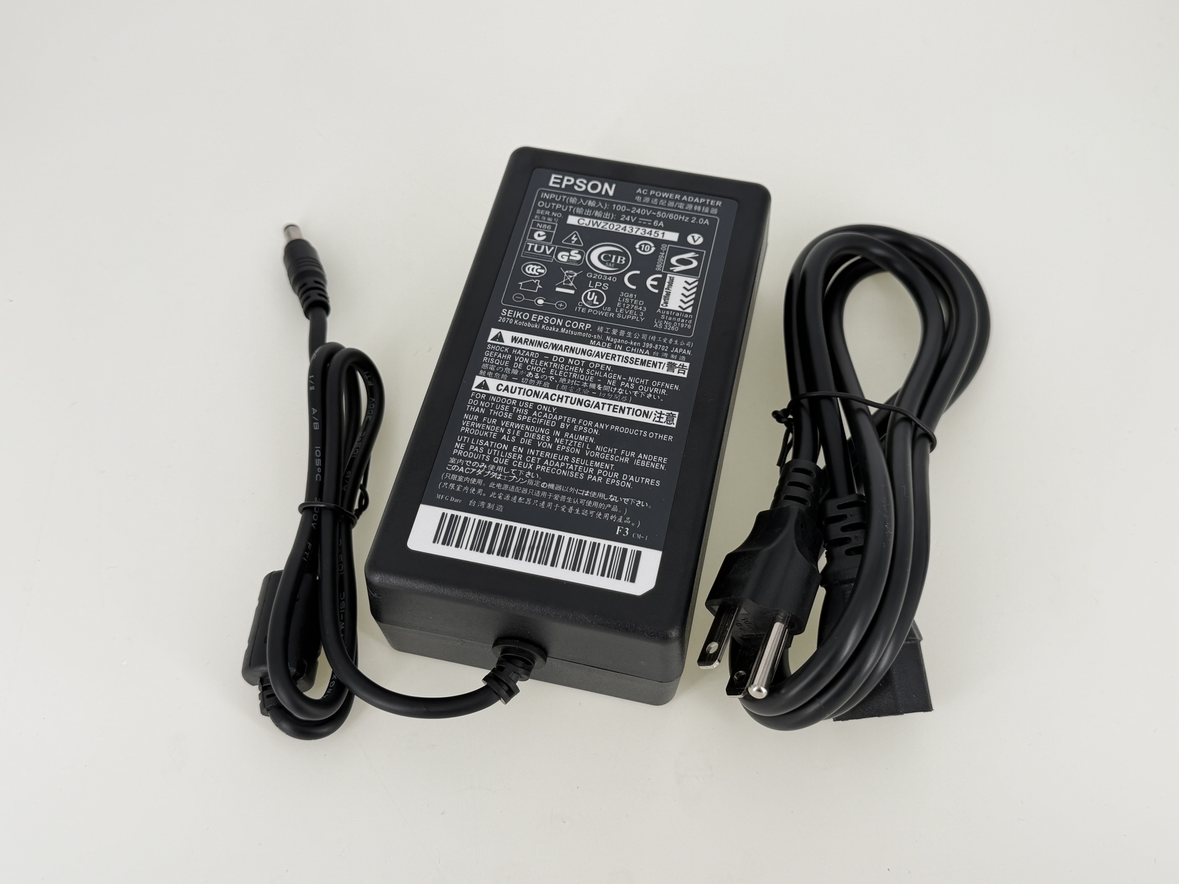 全新 現貨 EPSON 愛普生 24V 6A 電源適配器 電源轉接器 電源 交換器 變壓器 附品字頭電源線 24V6A