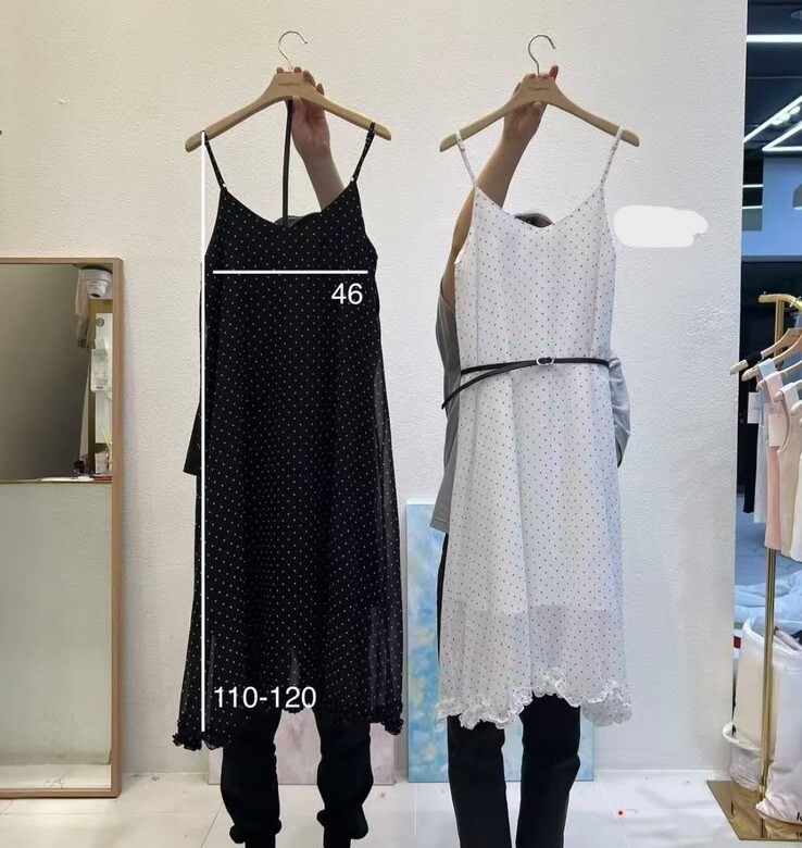SY02  波點連身裙 連BELT  胸36   腰44  HIP53   長47 $599