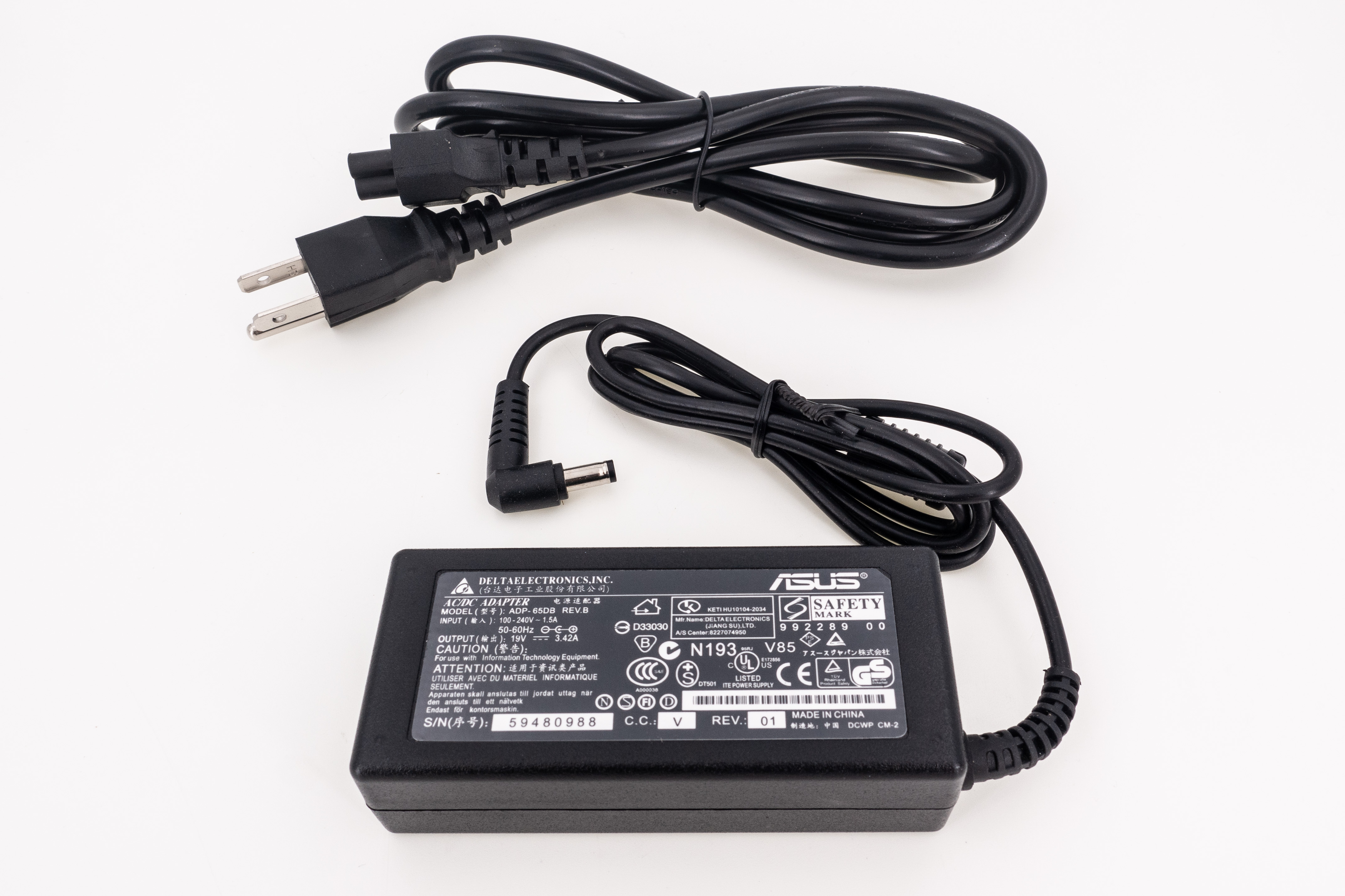 華碩 ASUS 19V 3.42A 變壓器 5.5*2.5 ADP-65DB 台達 電源供應器 電源適配器
