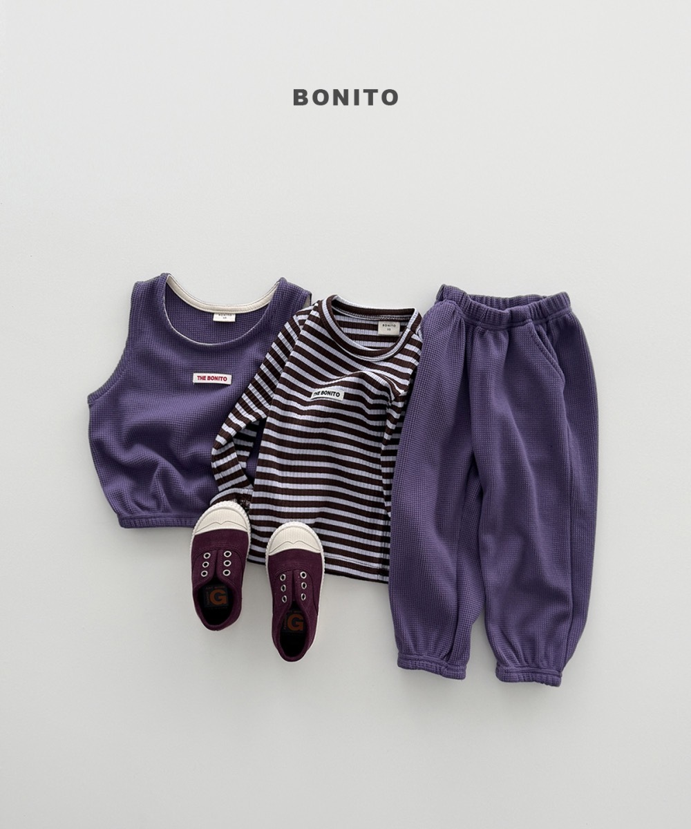 Bonito 羅紋條紋 tee / 2色