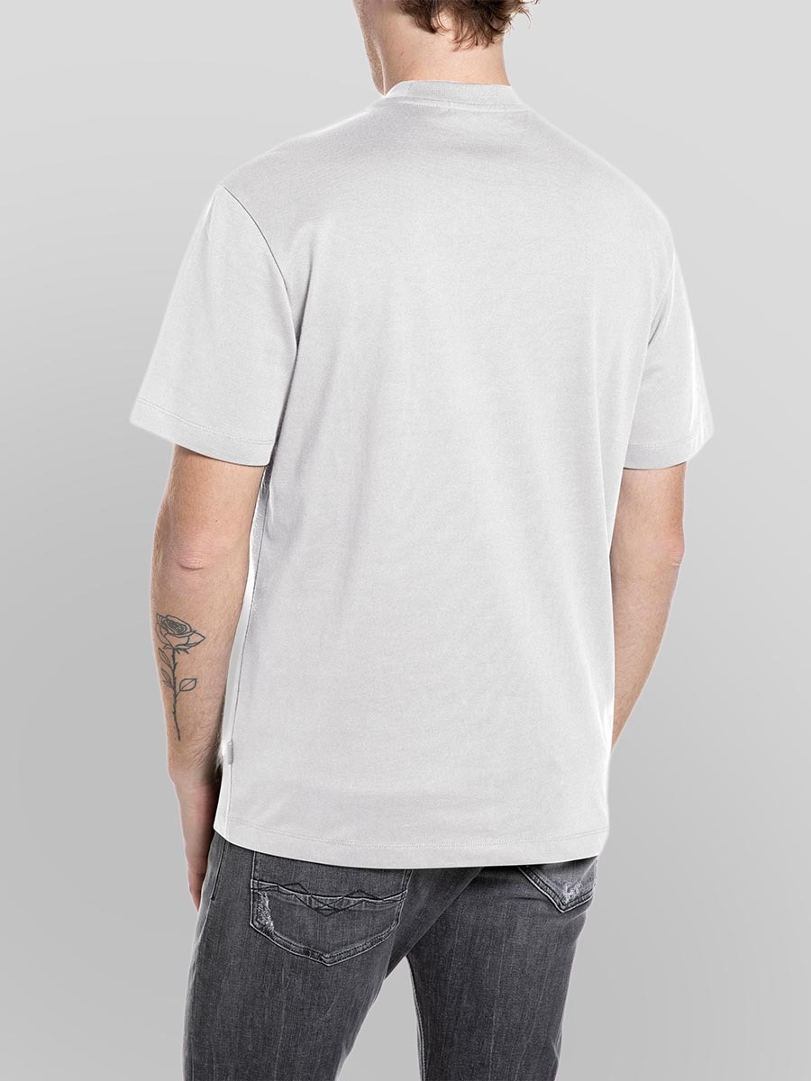 淺色刺繡Logo純棉T-shirt