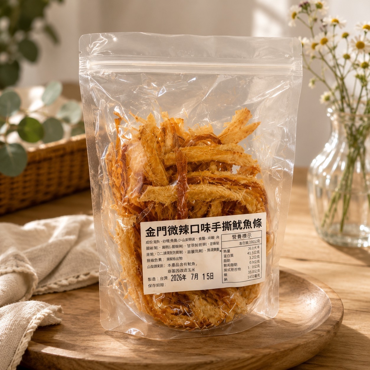 金門微辣口味手撕魷魚絲