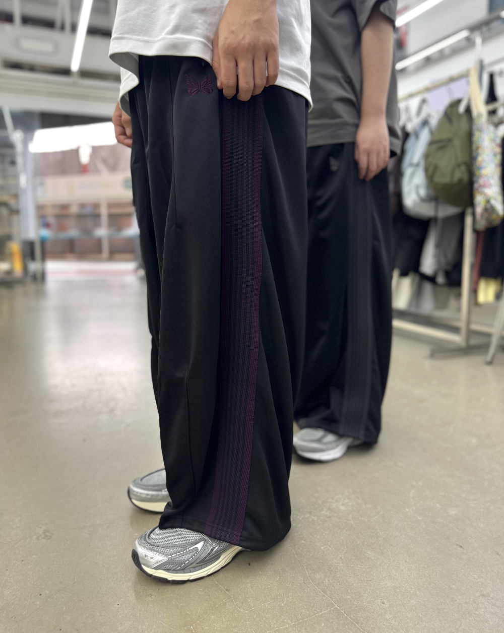 Needles x Freakstore 限定 HD Track Pants - PolySmooth-  Black Purple