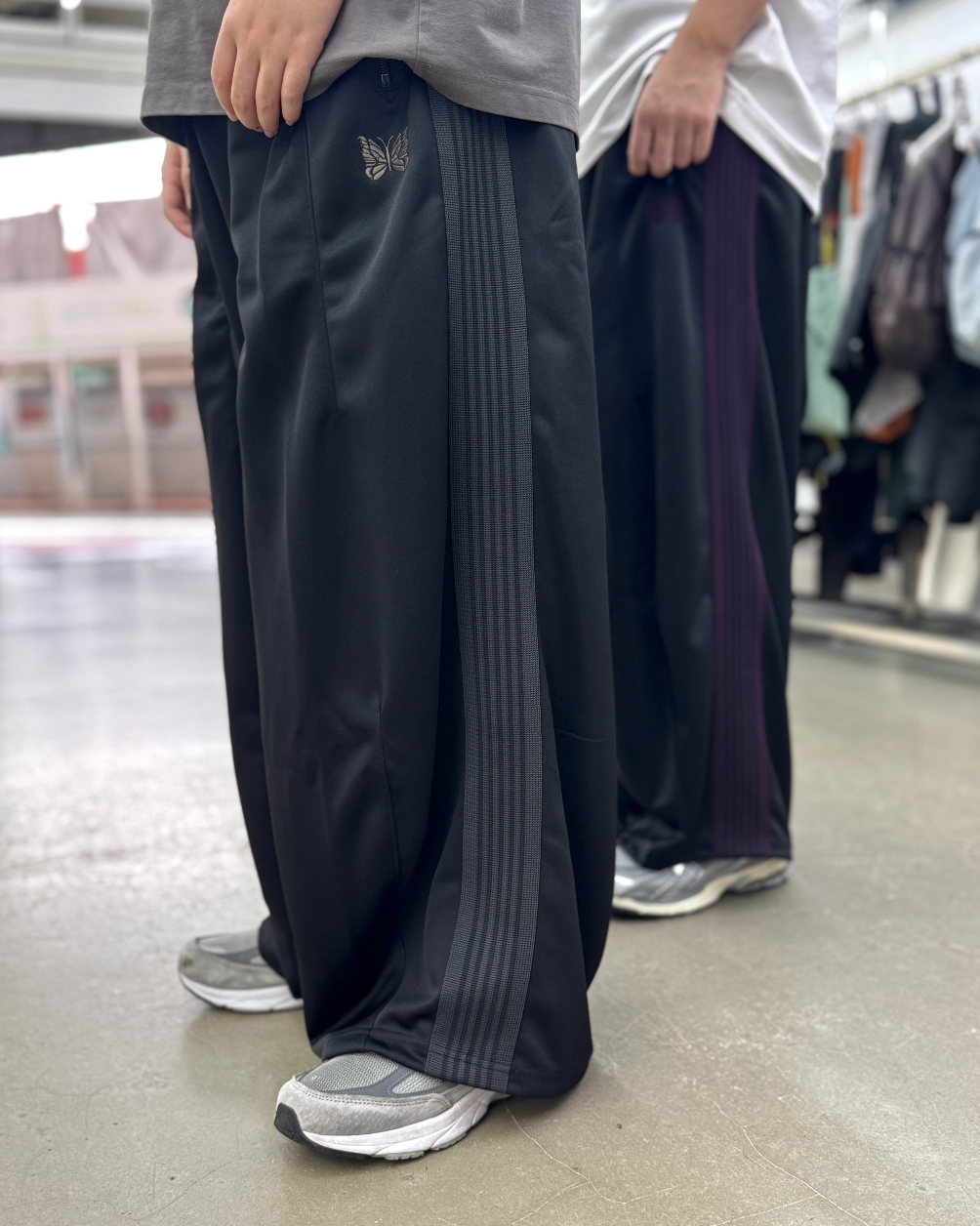 Needles x Freakstore 限定 HD Track Pants - PolySmooth-  Black Grey