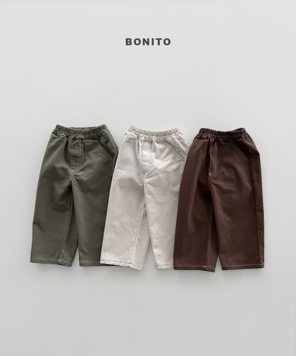 Bonito 杜拜巧克力車縫褲 / 3色